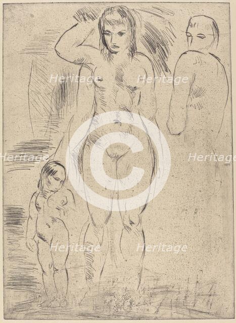 Woman and Child (Weib und Kind), 1914. Creator: Wilhelm Lehmbruck.