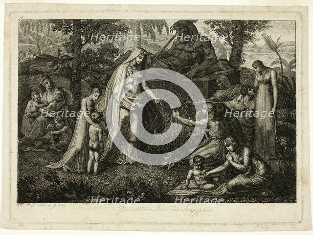 Isis Instructing the Egyptians, 1809. Creator: Carl Russ.