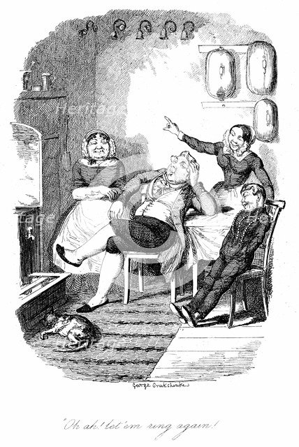 'Oh ah! let 'em ring again!', 1847.  Artist: George Cruikshank