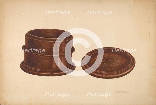 Tobacco Box, c. 1940. Creator: Paul Poffinbarger.