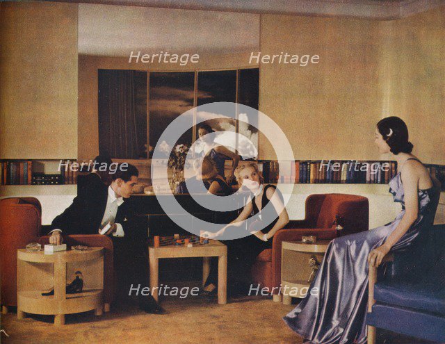 Living Room designed by Paul MacAlister, 1938. Artist: Unknown