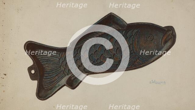 Cast Iron Baking Mold, c. 1941. Creator: Luther D. Wenrich.