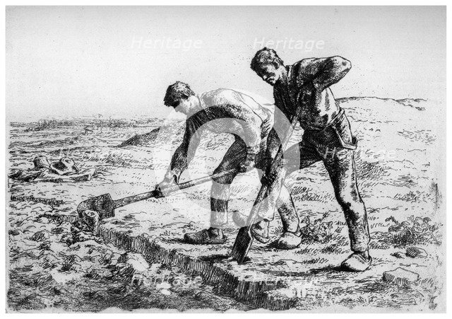 'Diggers', c1835-1875 (1924). Artist: Jean Francois Millet