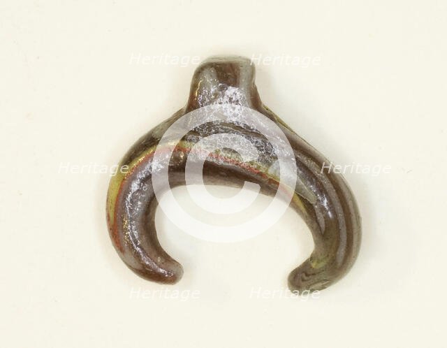 Amulet of the Lunar Crescent, Egypt, New Kingdom-Roman Period (about 16th century BCE-4th cent... Creator: Unknown.