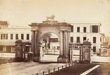 [N.E. Gate of Government House, Calcutta], 1858-61. Creator: John Constantine Stanley.
