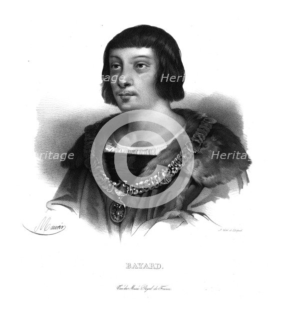 Pierre Terrail of Bayard, (c1820s).  Artist: Maurin.