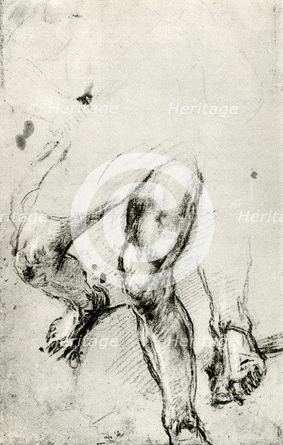 Study for the Martyrdom of St Lawrence in Venice, c1550, (1937). Artist: Titian