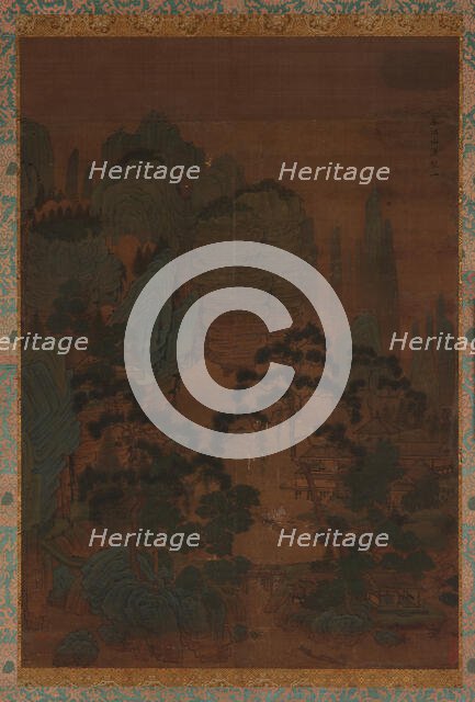 Fishing Boats among Mountains and Streams, 16th century. Creator: Unknown.