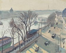 Quai du Louvre, soleil pâle, 1906. Creator: Marquet, Pierre-Albert (1875-1947).
