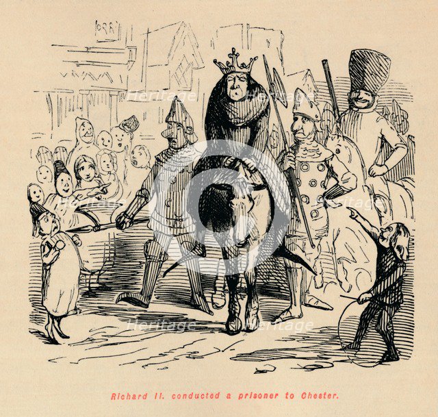 'Richard II. conducted a prisoner to Chester', c1860, (c1860). Artist: John Leech.