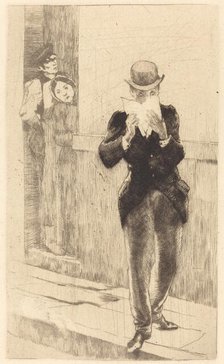 The Letter to Madame Henry (La lettre à Madame Henry), 1885. Creator: Paul Albert Besnard.