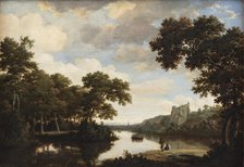 River Landscape, 1630-1669. Creator: Joris van der Haagen.