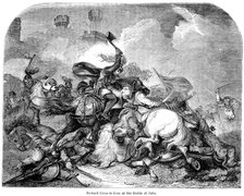 King Richard I (1157-1199) at the Battle of Jaffa, 1192. Artist: Unknown