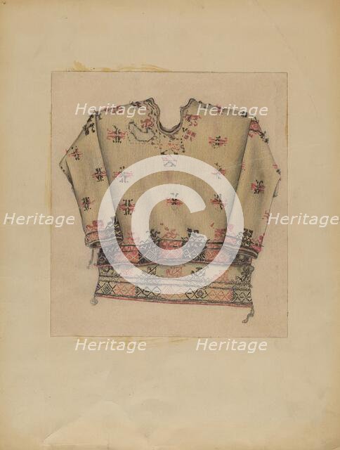 Embroidered Woman's Dress, 1935/1942. Creator: Michael Trekur.