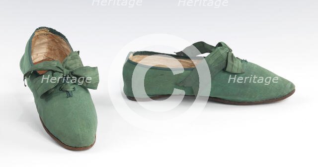 Shoes, probably British, 1810-29. Creator: Unknown.