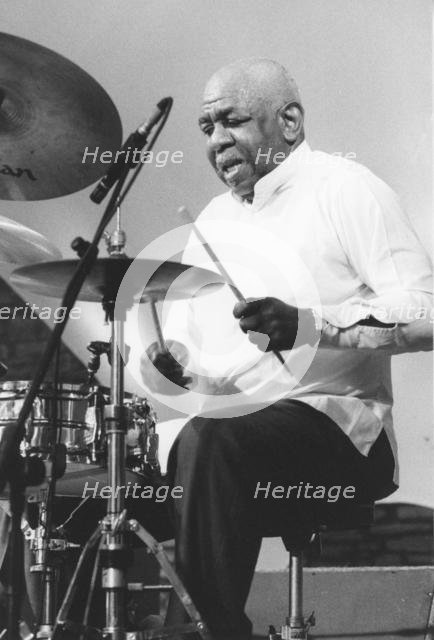 Mickey Roker, Brecon Jazz Festival, Powys, Wales, 1997. Creator: Brian Foskett.