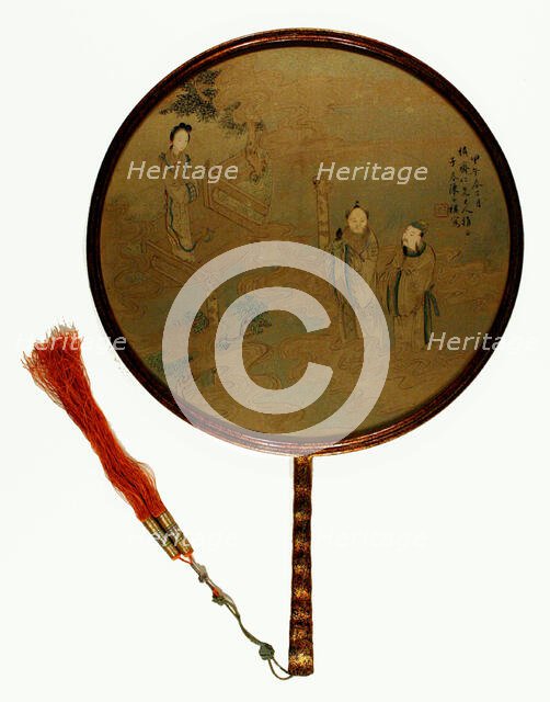 Immortals in Clouds, Qing dynasty (1644-1911), 19th century. Creator: Chen Yongqi.