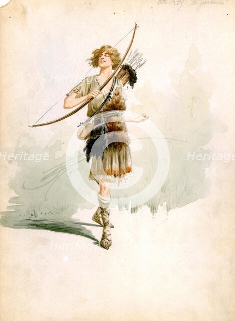 Costume design for the opera Parsifal by Richard Wagner, 1913. Creator: Comelli, Attilio (1858-1925).