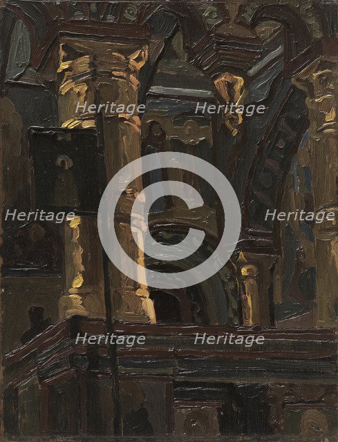 Rostov the Great. Interior of the Church of Our Savior na Senyakh.