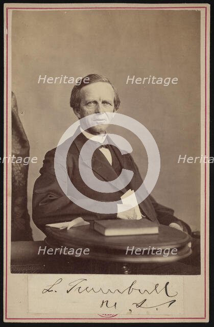Portrait of Lyman Trumbull (1813-1896), Before 1876. Creator: John Carbutt.