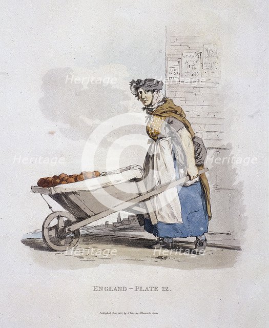 A barrow woman, Provincial Characters, 1813. Artist: Anon