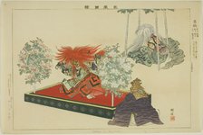 Sekkyo or Ishibashi, from the series "Pictures of No Performances (Nogaku Zue)", 1898. Creator: Kogyo Tsukioka.
