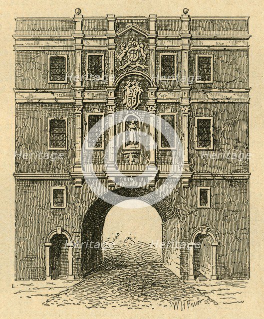 'Old Lud Gate, from a print published about 1750', (1897). Creator: Unknown.
