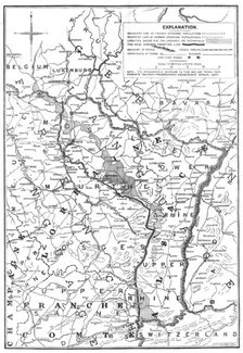 The new French-German frontier, 1871. Creator: Unknown.