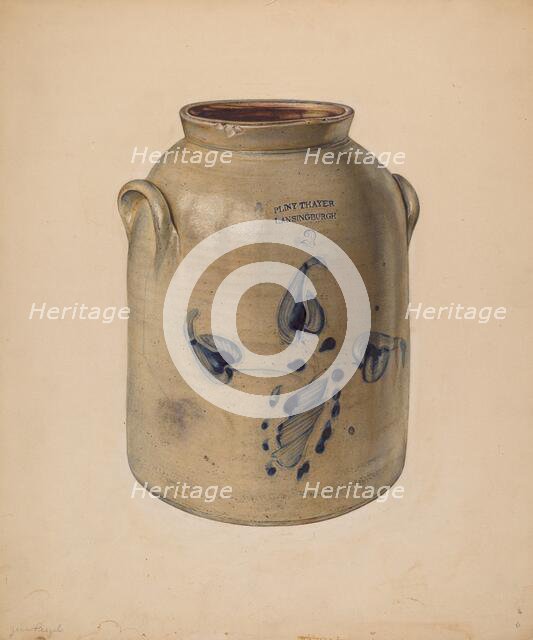 Jar, probably 1937/1938. Creator: Jean Peszel.