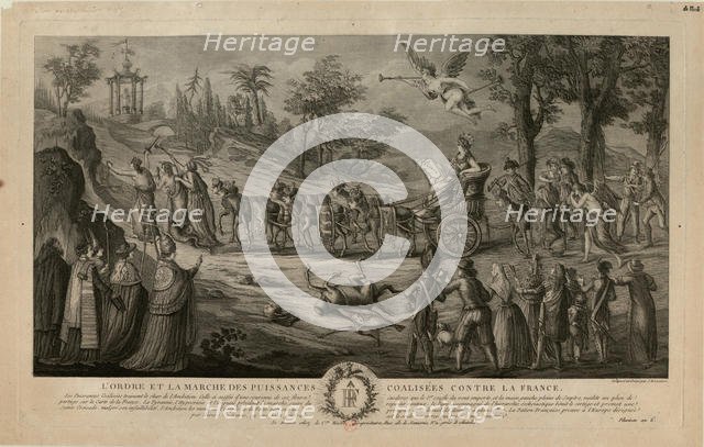 March of the Powers Allied against France, 1798 , 1798. Creator: Louvion, Jean Baptiste Marie (1740-1804).
