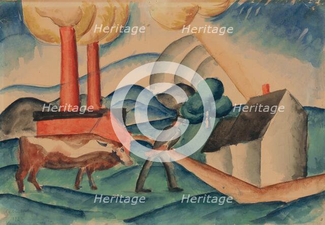 From pasture, 1922. Creator: Gejza Schiller.