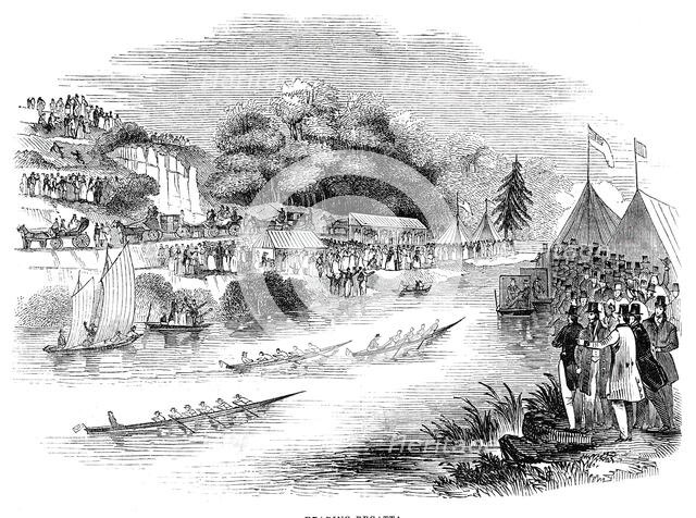 Reading Regatta, 1844. Creator: Unknown.