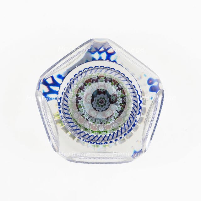 Paperweight, Baccarat, c. 1845-60. Creator: Baccarat Glasshouse.