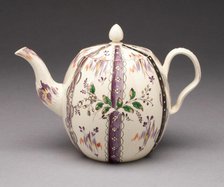 Teapot, Leeds, c. 1770. Creator: Unknown.