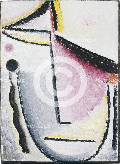 Abstract Head: Pensive, 1929-1930. Artist: Javlensky, Alexei, von (1864-1941)
