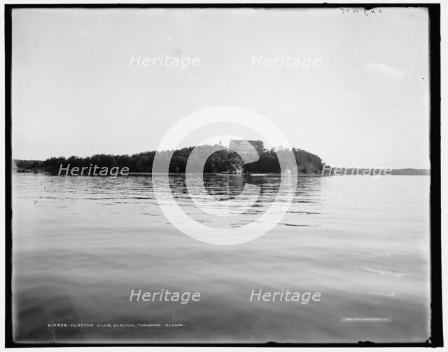 Clayton Club, Clayton, Thousand Islands, c1902. Creator: William H. Jackson.