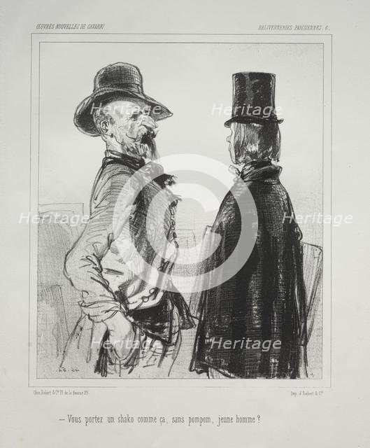 Baliverneries Parisiennes. Creator: Paul Gavarni (French, 1804-1866).