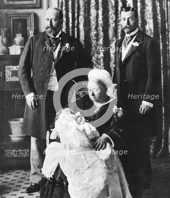 The future King Edward VIII's christening day, 16 July 1894. Artist: Unknown