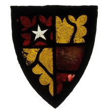 Panel with Heraldic Shield, British, 1300-20. Creator: Unknown.