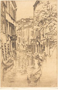 Quiet Canal, 1880. Creator: James Abbott McNeill Whistler.