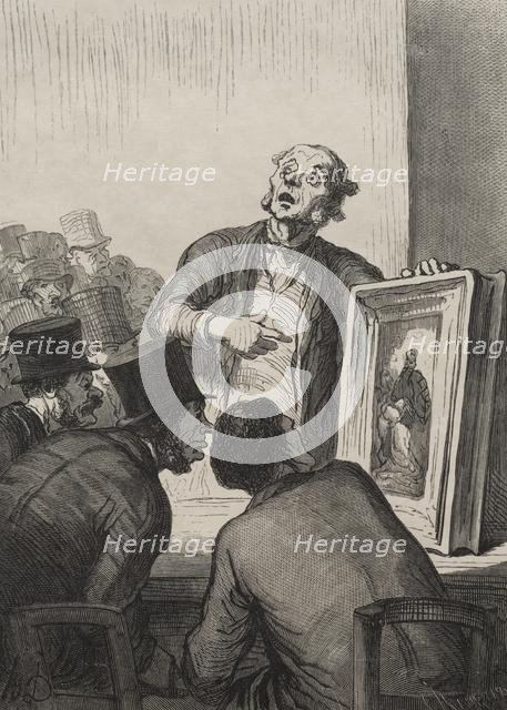The Auction Room: The Expert. Creator: Honoré Daumier (French, 1808-1879).