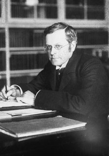 A. Birrell, Chief Sec'y for Ireland in 1908, at desk, 1916. Creator: Bain News Service.