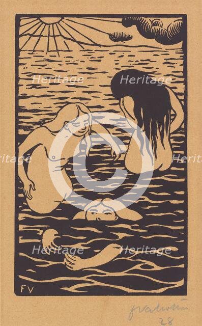 Three Bathers, 1894. Creator: Félix Vallotton.
