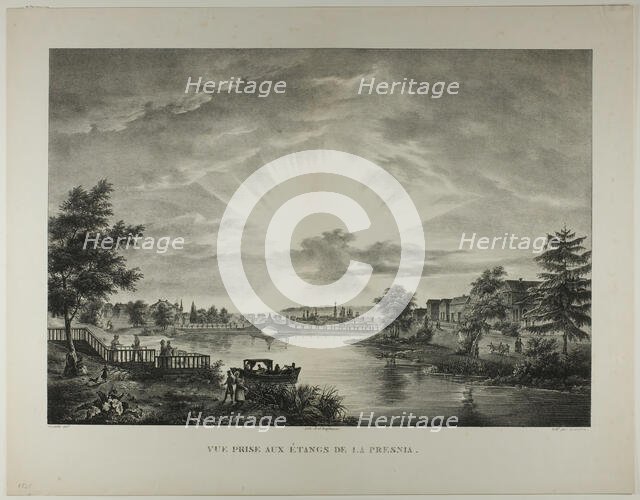 View Taken from the Pools of the Presnia, 1833. Creator: Augustin François Lemaître.