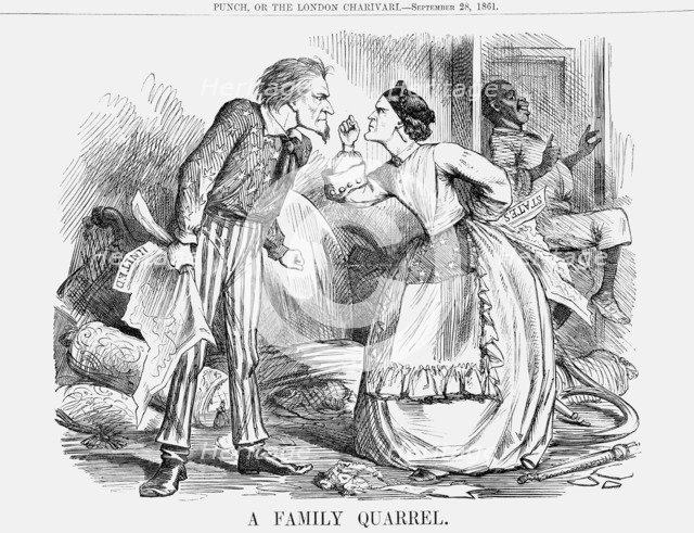'A Family Quarrel', 1861. Artist: Unknown