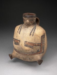 Handled Jar in the Form of a Female Figure with Extended Feet, 180 B.C./A.D. 500. Creator: Unknown.