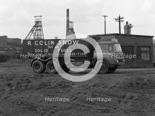 R Colin Snow coal merchants wagon, Barnburgh Colliery, South Yorkshire, 1961. Artist: Michael Walters