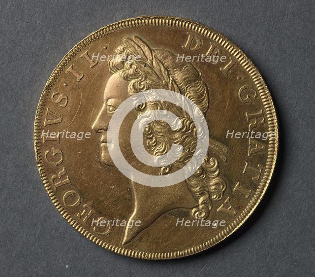 Five Guineas (obverse), 1731. Creator: Unknown.