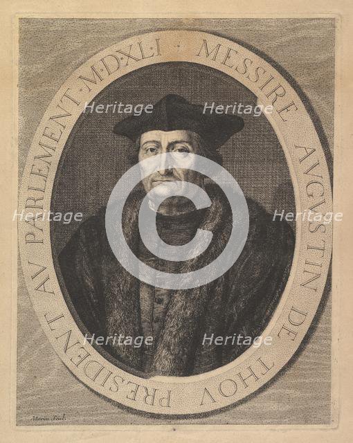 Augustin de Thou, president au Parlement. Creator: Jean Morin.