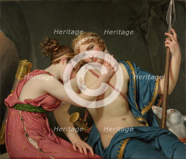 The Farewell of Telemachus and Eucharis, 1818. Creator: Jacques-Louis David.